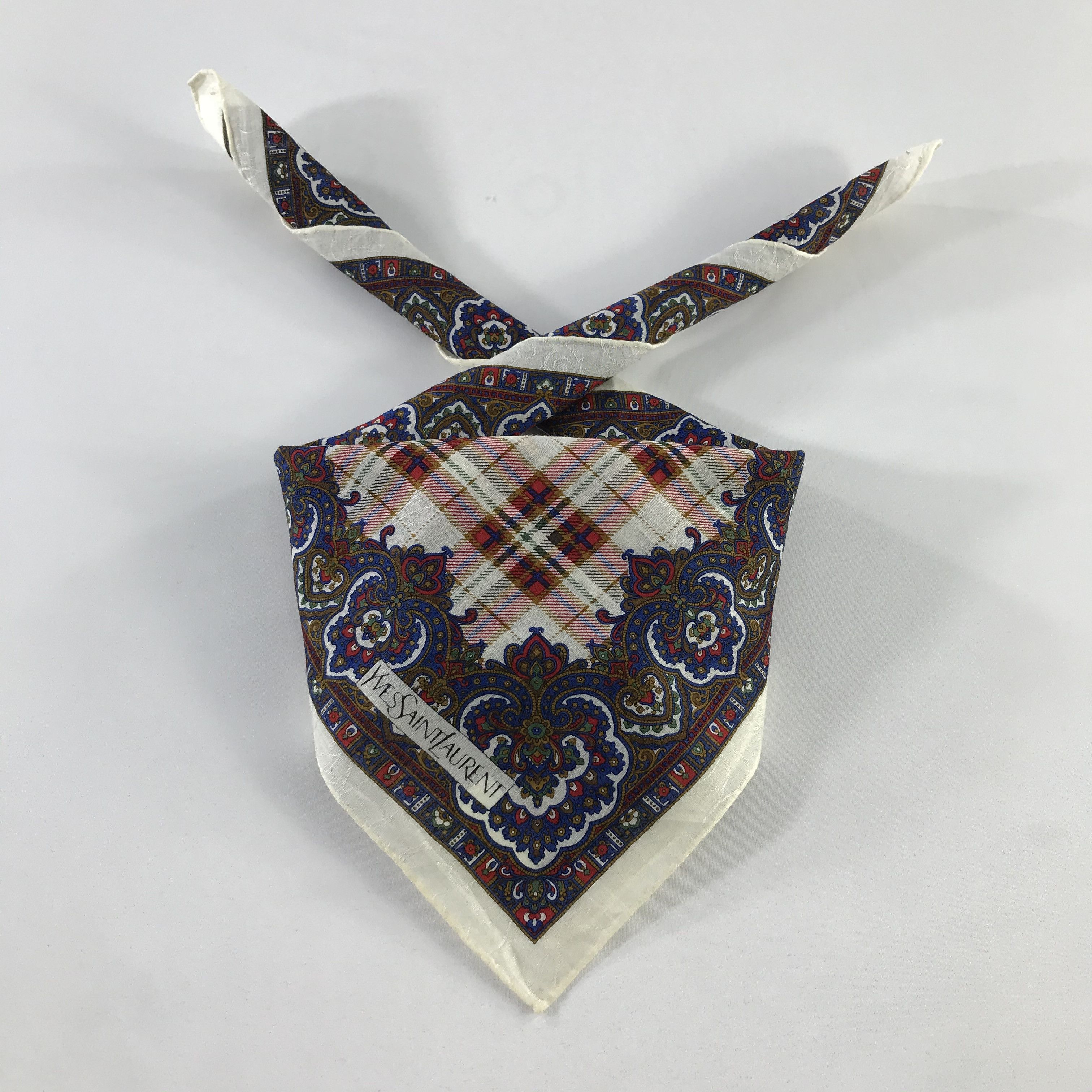 Vintage × Yves Saint Laurent Yves Saint Laurent Bandana / Handkerchief /Neckerchief -S890 Size ONE SIZE - 3 Thumbnail