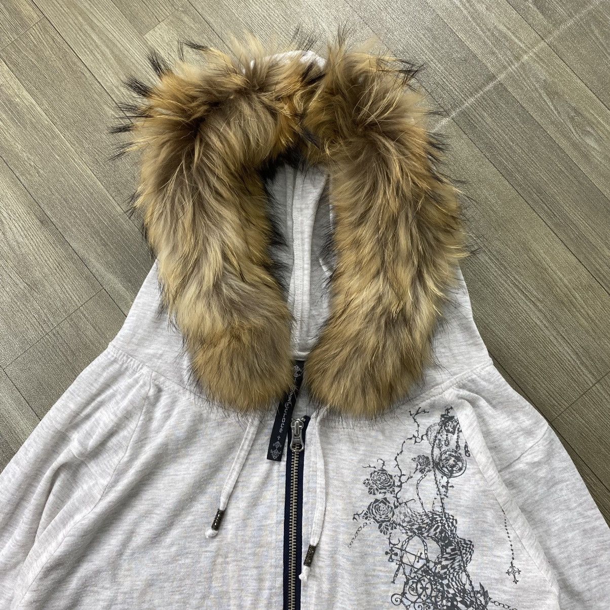 Hysteric Glamour OzzCroce Japan Gothic Seditionaries Saint Cross Fur Hoodie Size US L / EU 52-54 / 3 - 3 Thumbnail