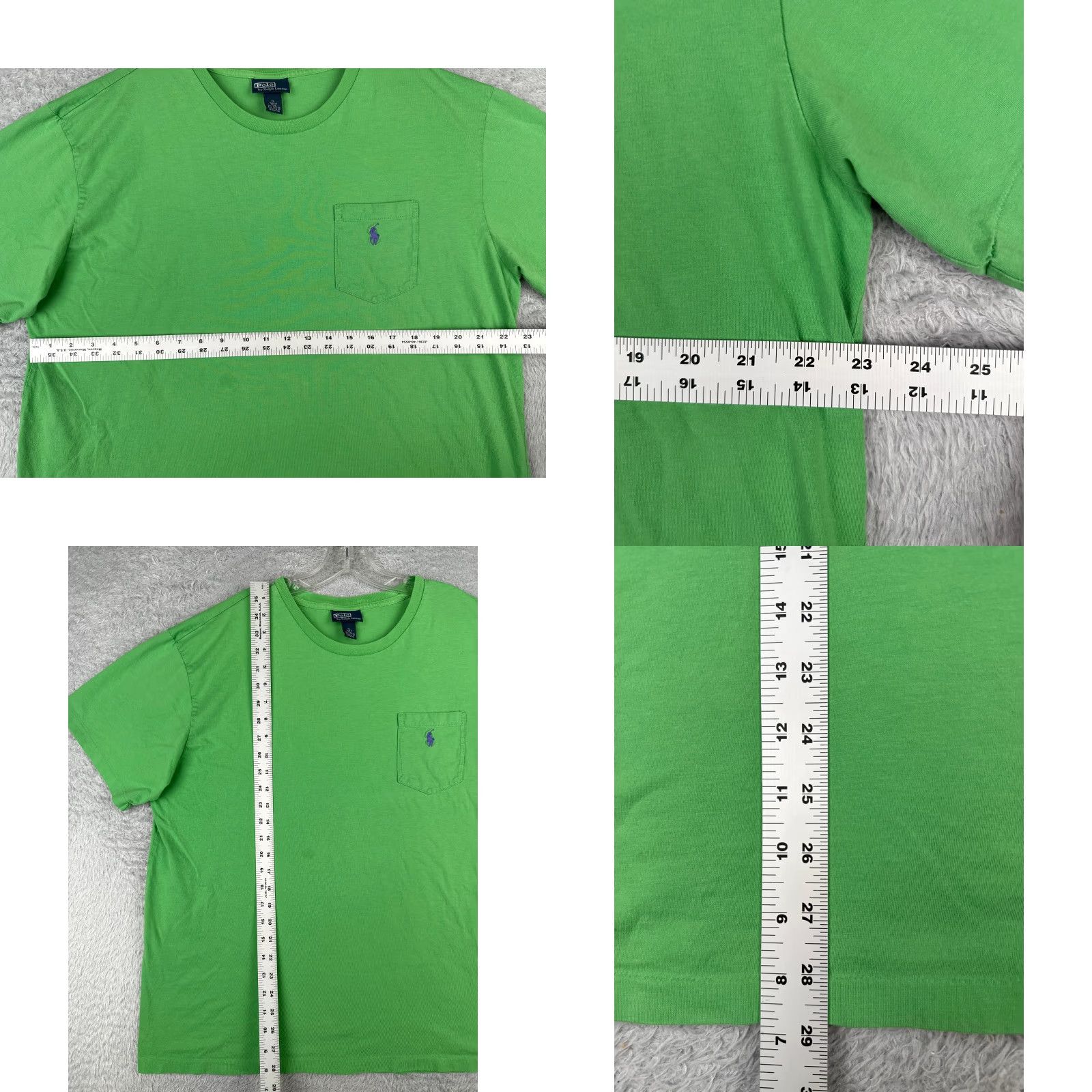 Ralph Lauren Vintage Polo Ralph Lauren T-Shirt Men XL Green Logo Short Sleeve Cotton Size US XL / EU 56 / 4 - 8 Thumbnail