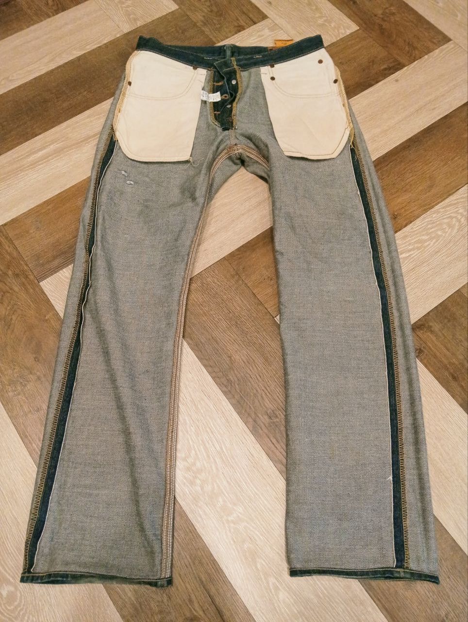 Lee VINTAGE LEE RIDERS LOT 101B 4101 DENIM JEANS Size US 33 - 16 Thumbnail