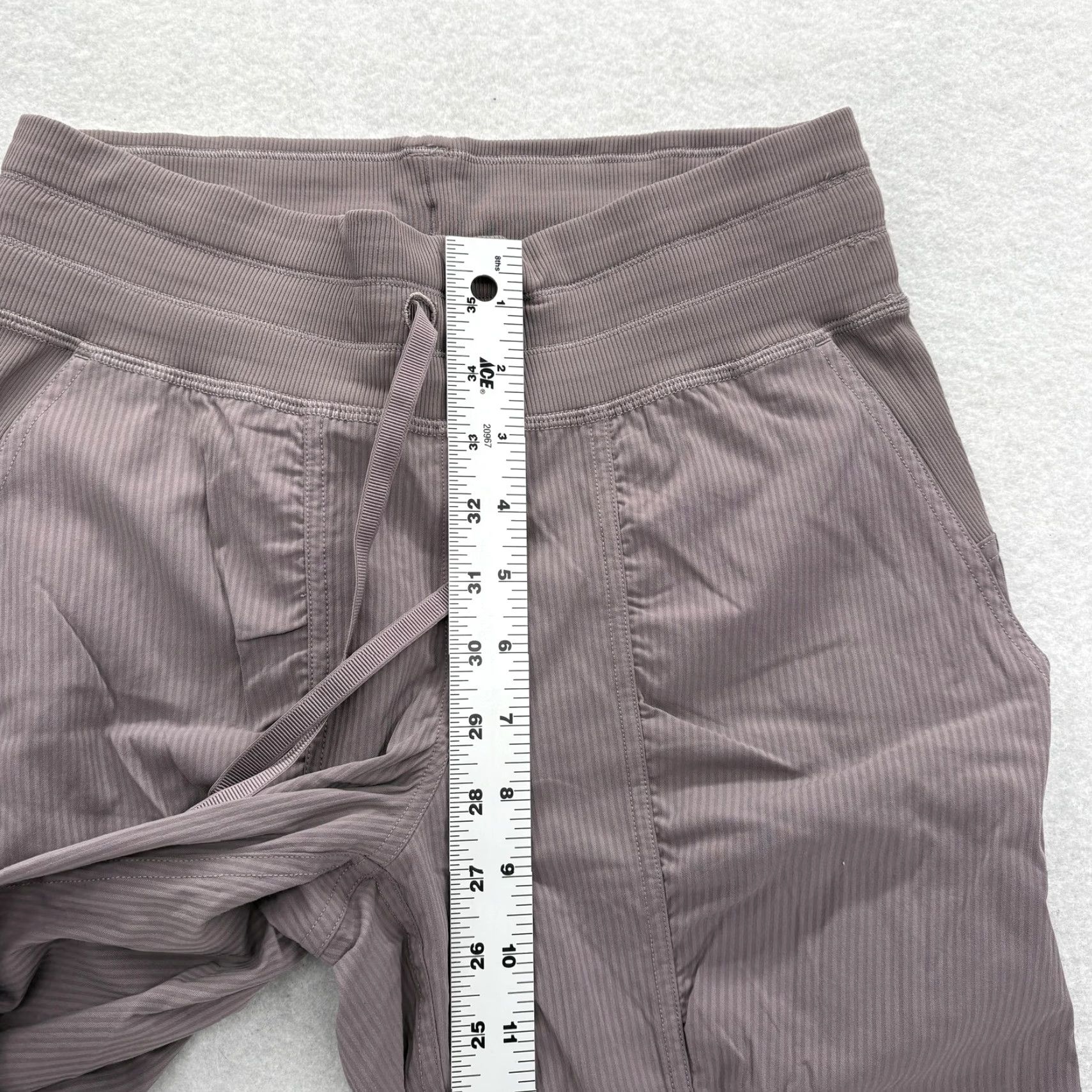 Lululemon Lululemon Pants Womens 4 Purple Gray Pinstripe Jogger Sweatpants Athletic Yoga Size 27" / US 4 / IT 40 - 6 Thumbnail