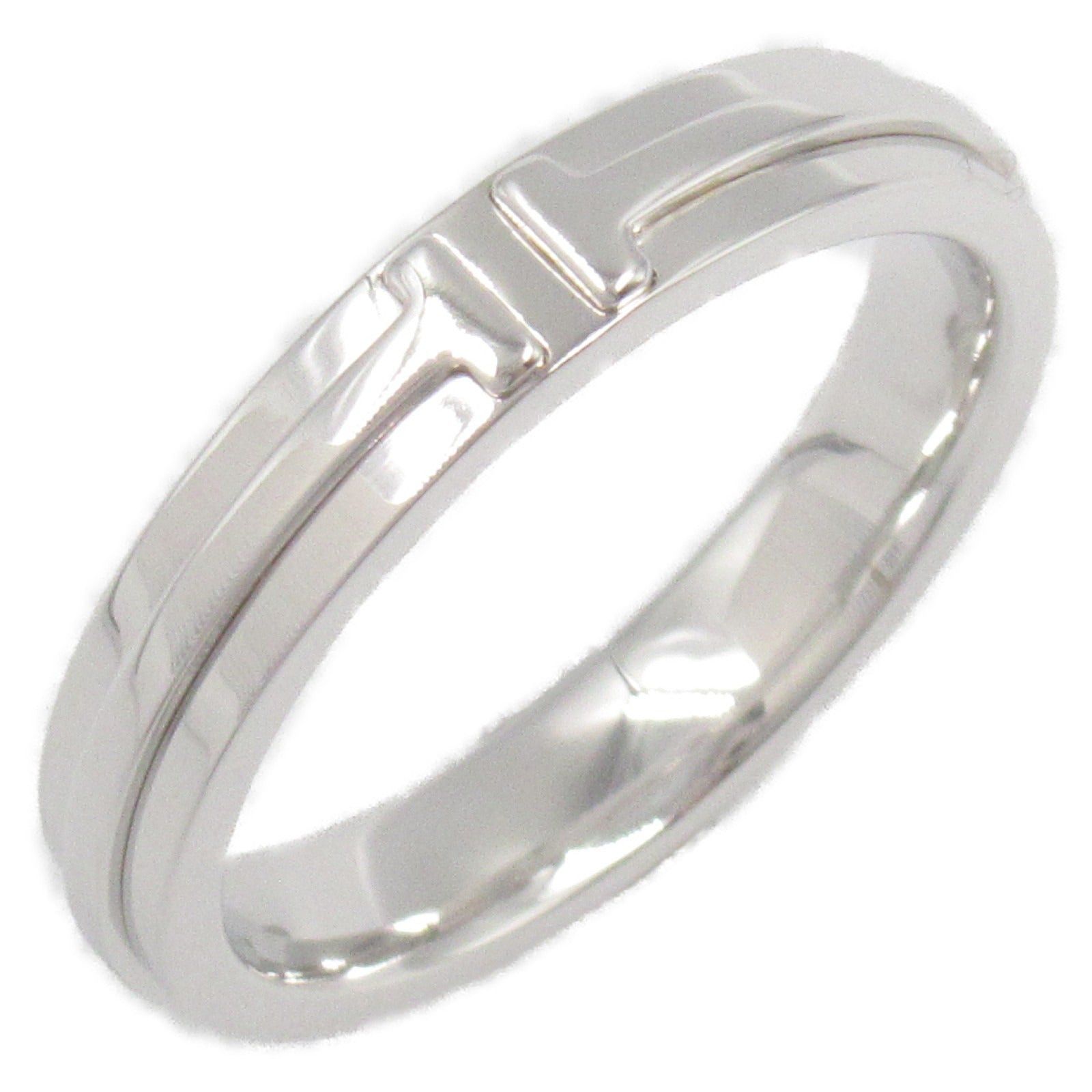 Tiffany & Co. Tiffany Co Ttwo Narrow Ring K18Wg (White Gold) Silver Size ONE SIZE - 1 Thumbnail