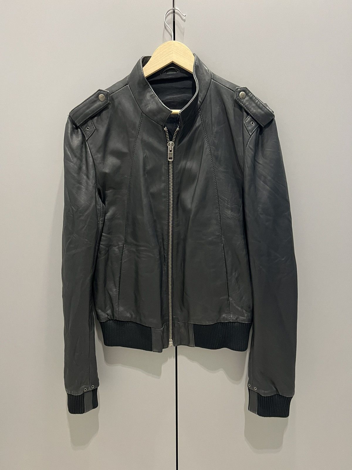 Allsaints All Saints Ramones Leather RARE Avant Garde Y2K Jacket large Size US L / EU 52-54 / 3 - 7 Thumbnail