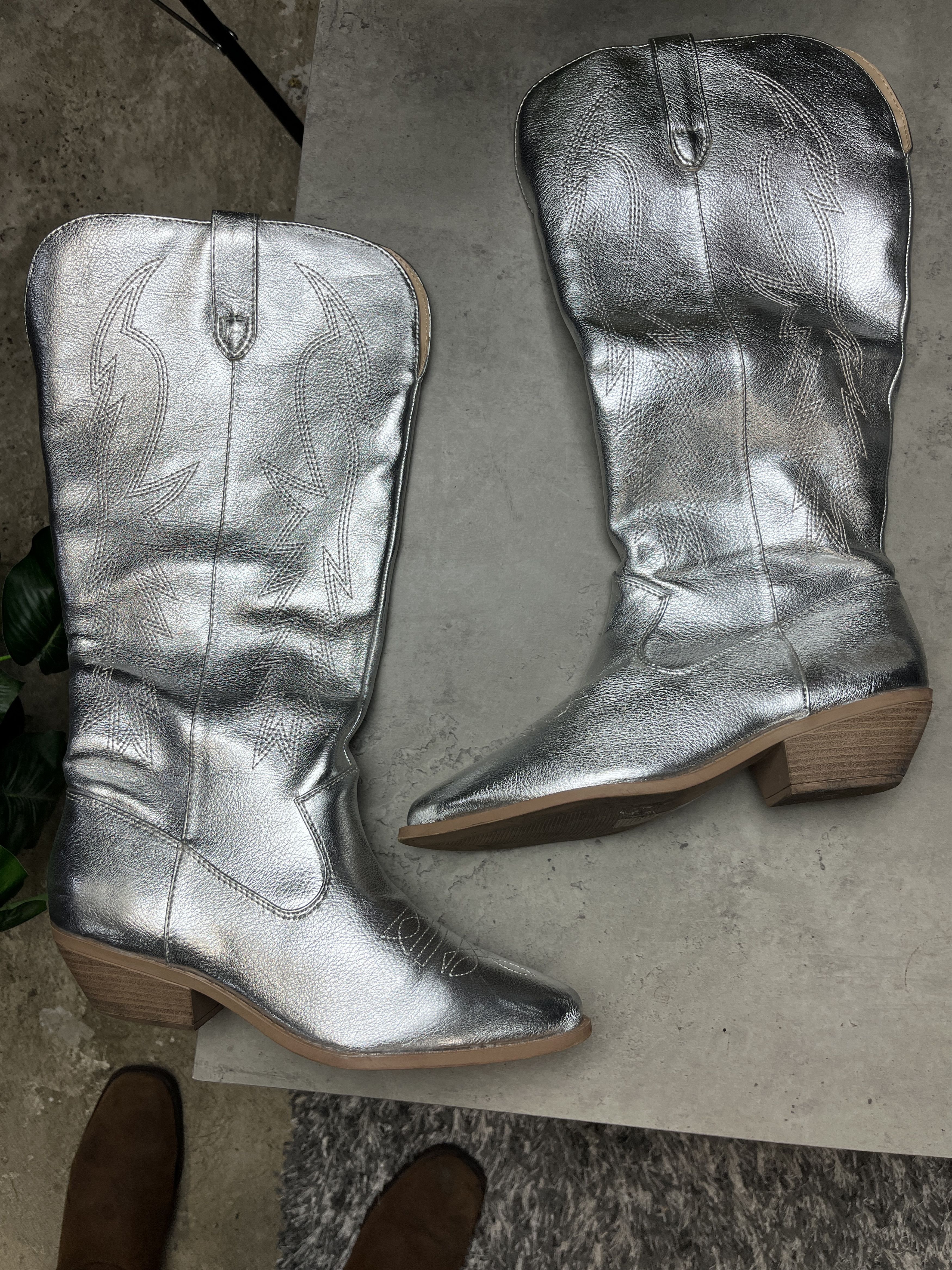 Other 2000s WESTERN COWBOY O-RING HARNESS EMBROIDERED BOOTS - 5122 Size US 8 / EU 41 - 2 Thumbnail