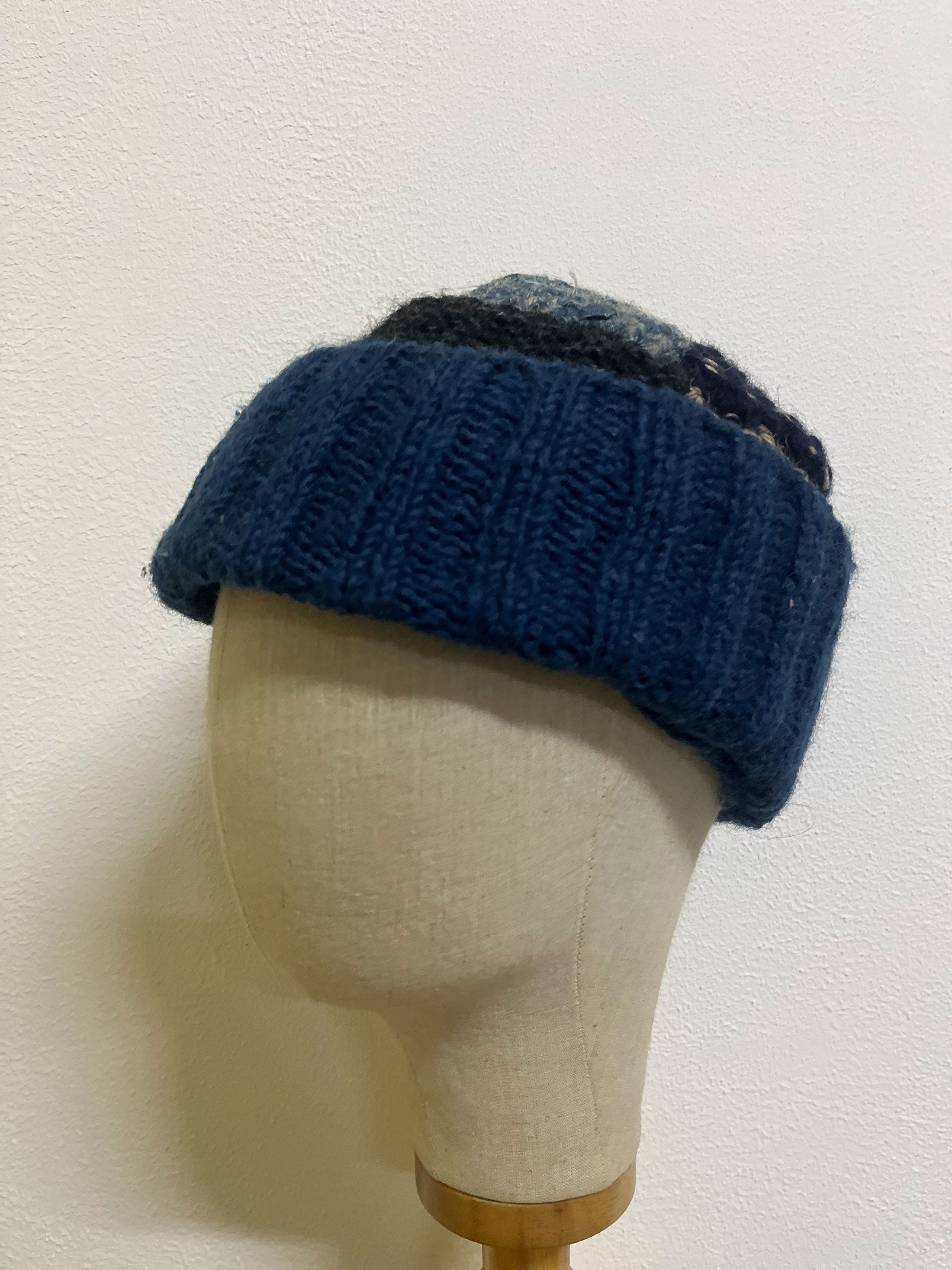 Kapital Kapital Japan Tugihagi Hand Knit Watch Cap Beanie Snow Woven Size ONE SIZE - 3 Thumbnail