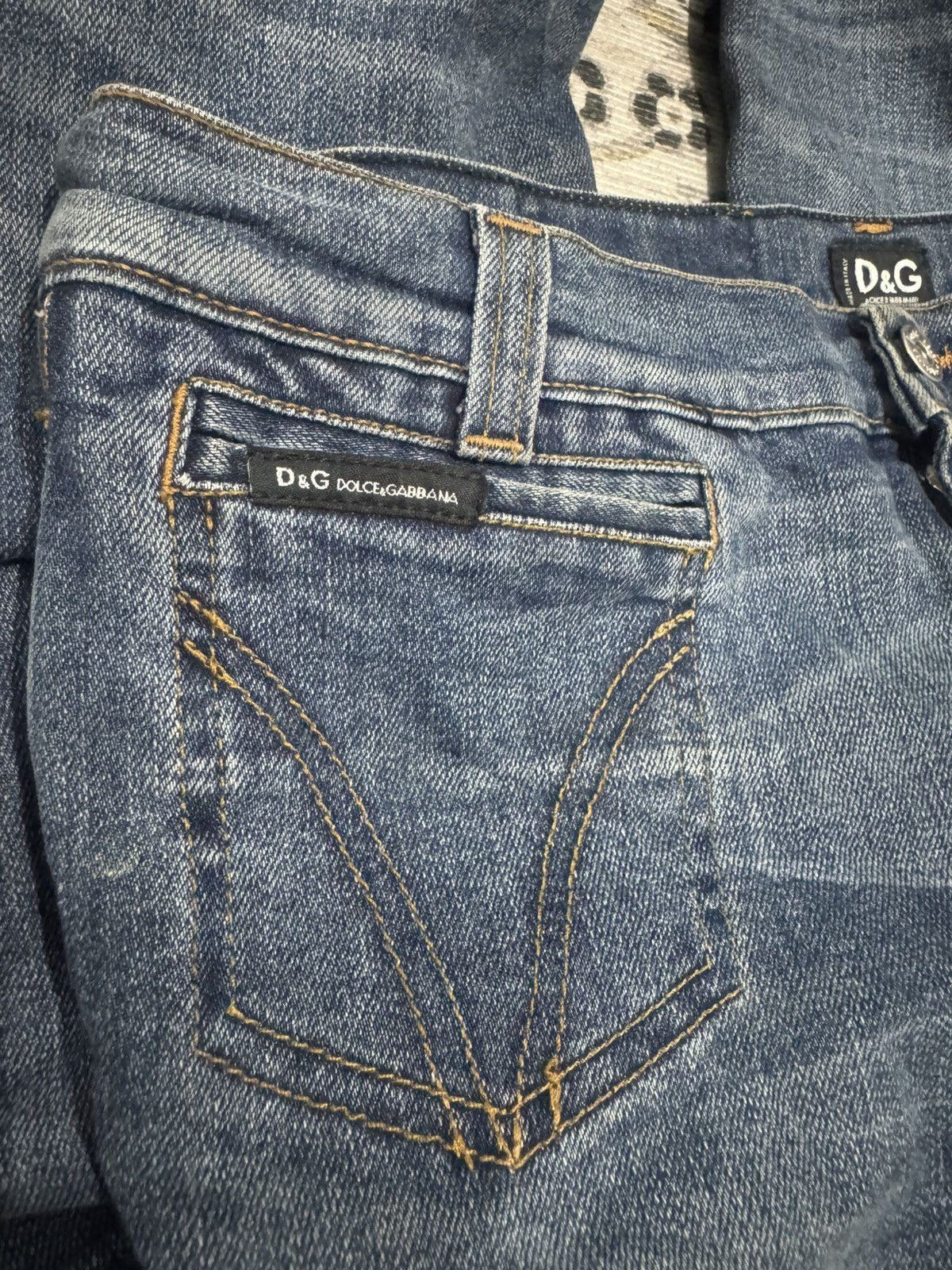 Dolce & Gabbana Y2K 2005 Dolce & Gabbana Side Button Denim Size 29" - 8 Thumbnail
