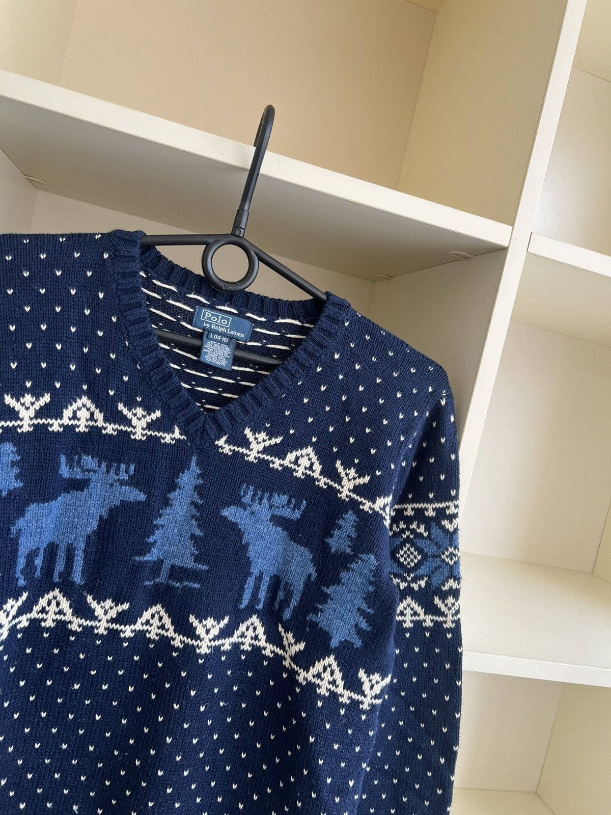 Polo Ralph Lauren Vintage Polo Ralph Lauren Knit Sweater Moose RARE Size XS Size US XS / EU 42 / 0 - 9 Thumbnail