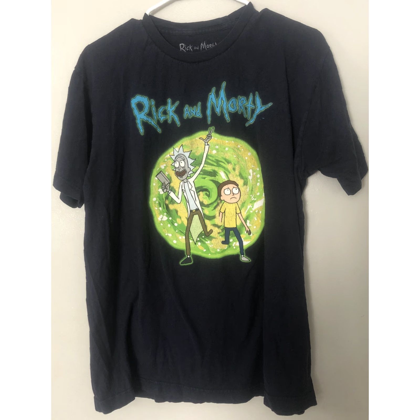 Ripple Junction Rick and Morty shirt Dimension Portal Gun T-Shirt Sz L Large Ripple Junction Shirt Unisex Adults Blue Cartoon Funny T-Shirt Size US L / EU 52-54 / 3 - 2 Thumbnail