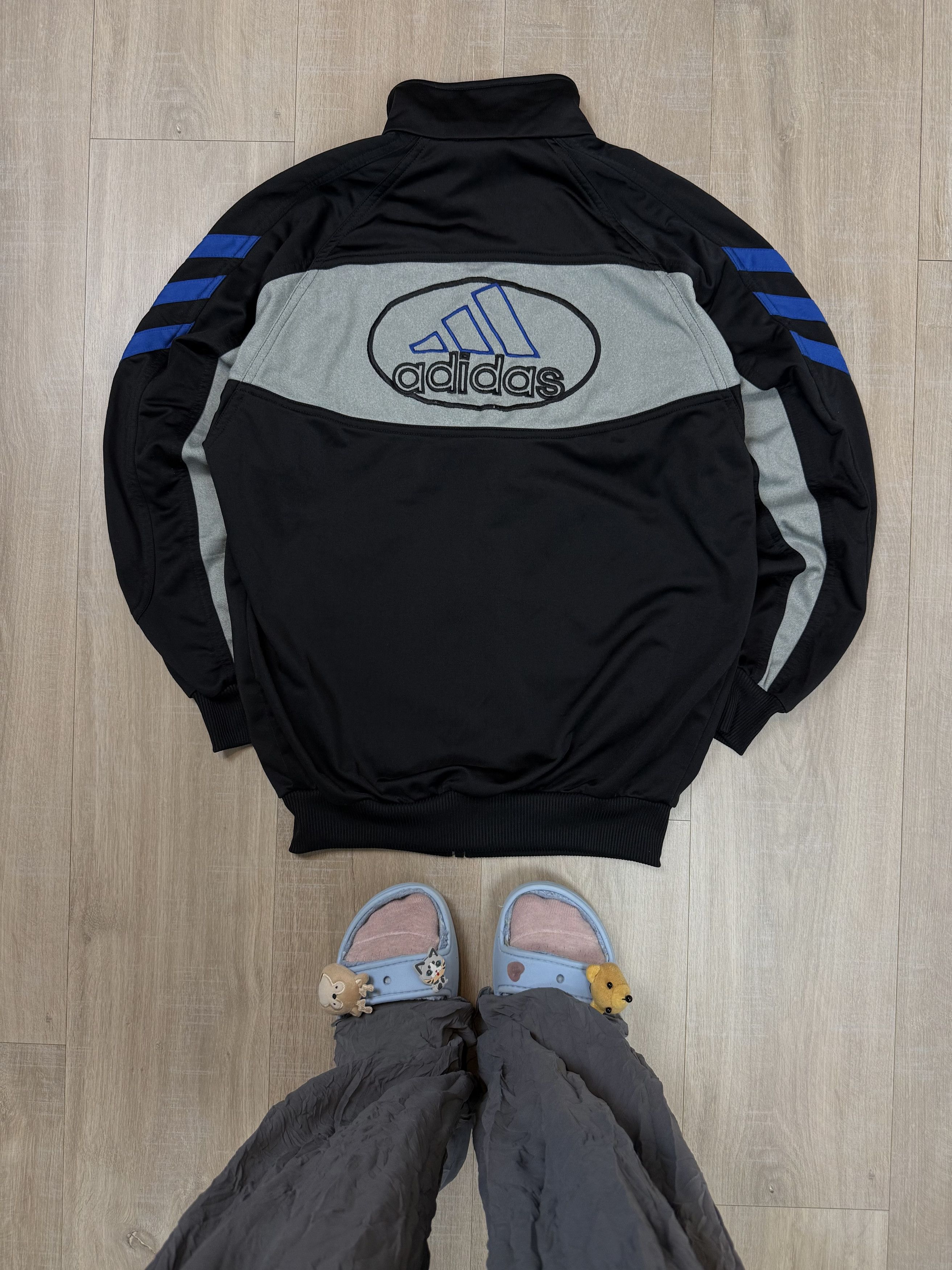 Adidas Vintage 90s Adidas Big Logo Track Jacket Size S / US 4 / IT 40 - 1 Thumbnail