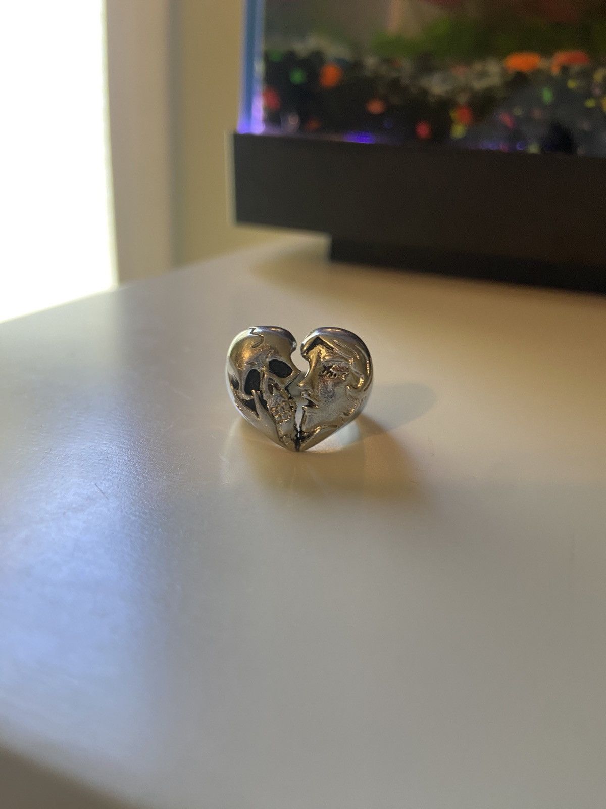 Other Broken heart Skull ring Size 26 - 3 Thumbnail