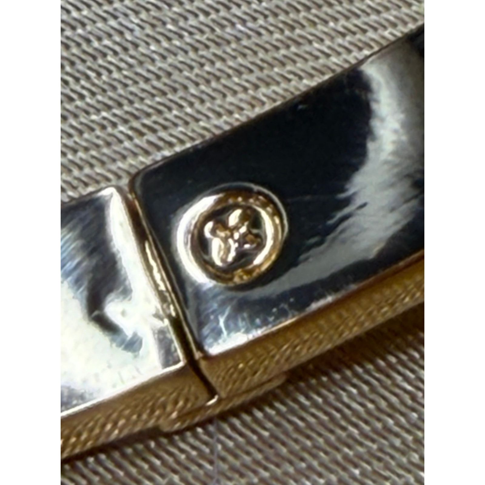 Tory Burch Tory Burch Kira White Enamel Bangle 18K Gold‑Plated Sz 17.5 Size ONE SIZE - 4 Thumbnail