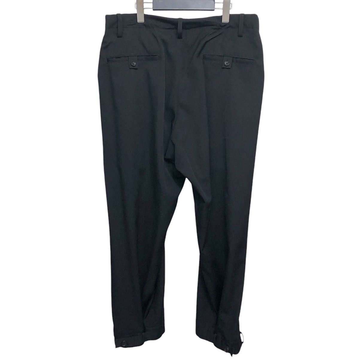 Yohji Yamamoto Yohji Yamamoto 23AW Army Gabazinte Bad Tail Pants HJ-P36-100 Size US 35 - 2 Thumbnail