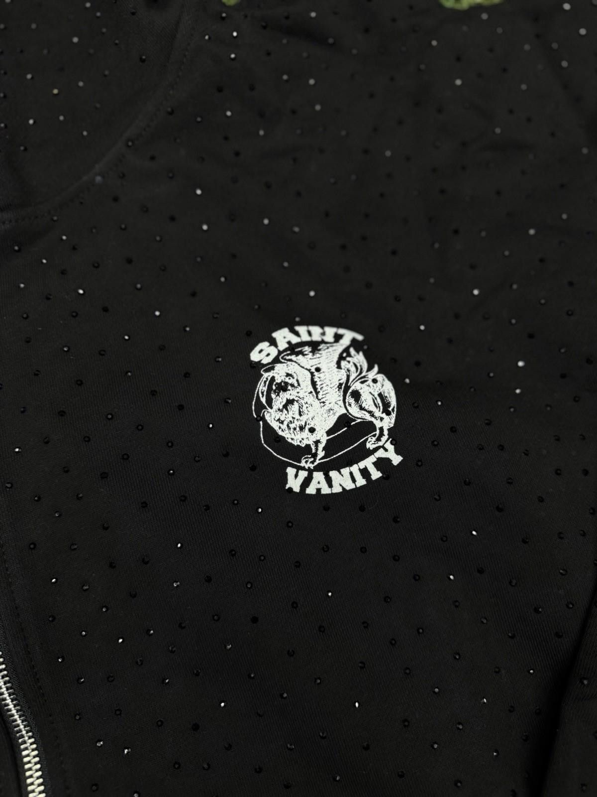 Saint Vanity Size XL - Saint Vanity Hoodie Black Rhinestone Zip Up Size US XL / EU 56 / 4 - 4 Thumbnail