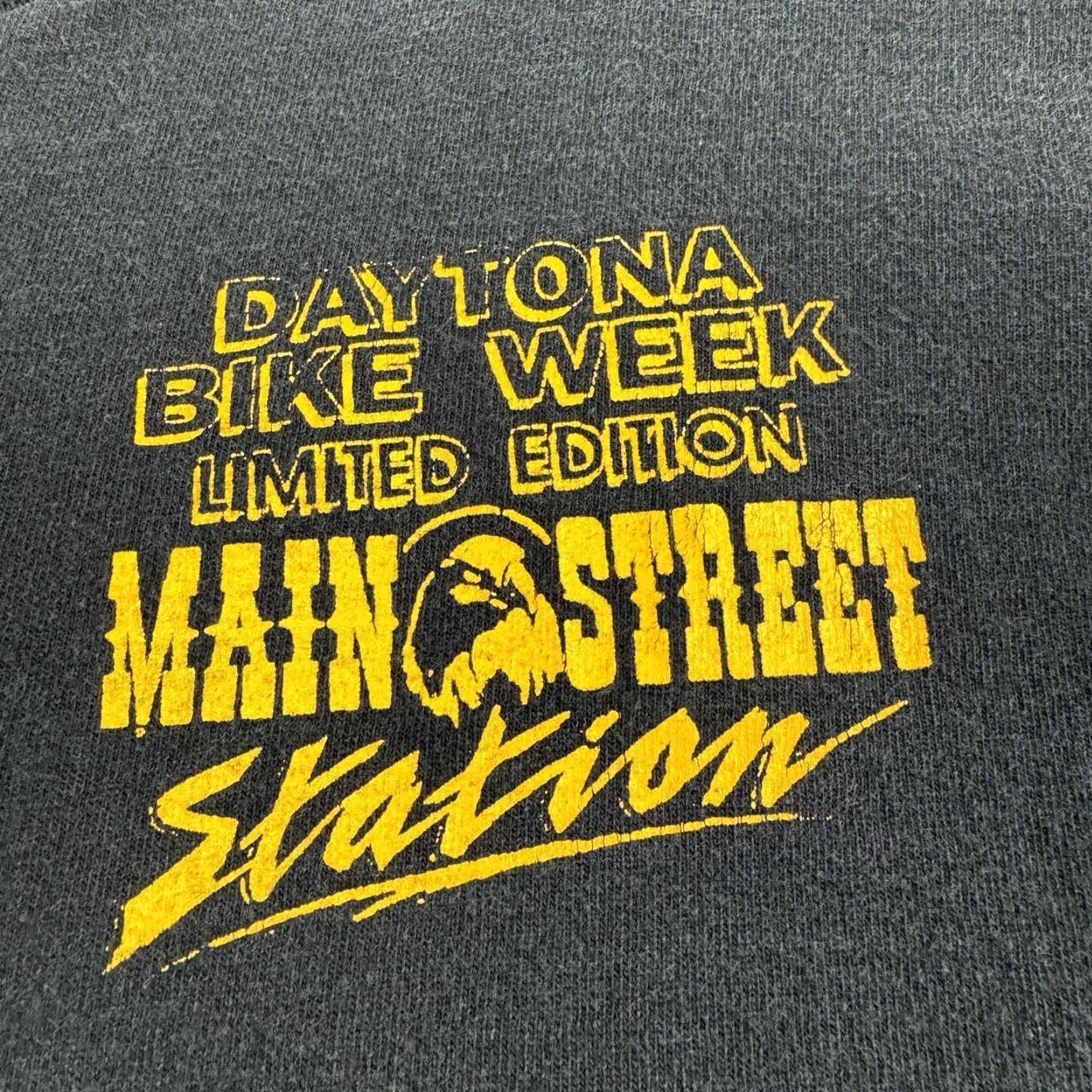 Vintage VINTAGE Belton Daytona Bike Week T-Shirt Adult Large Black Graphic Print 90s Motorcycle Mens Size US L / EU 52-54 / 3 - 5 Thumbnail