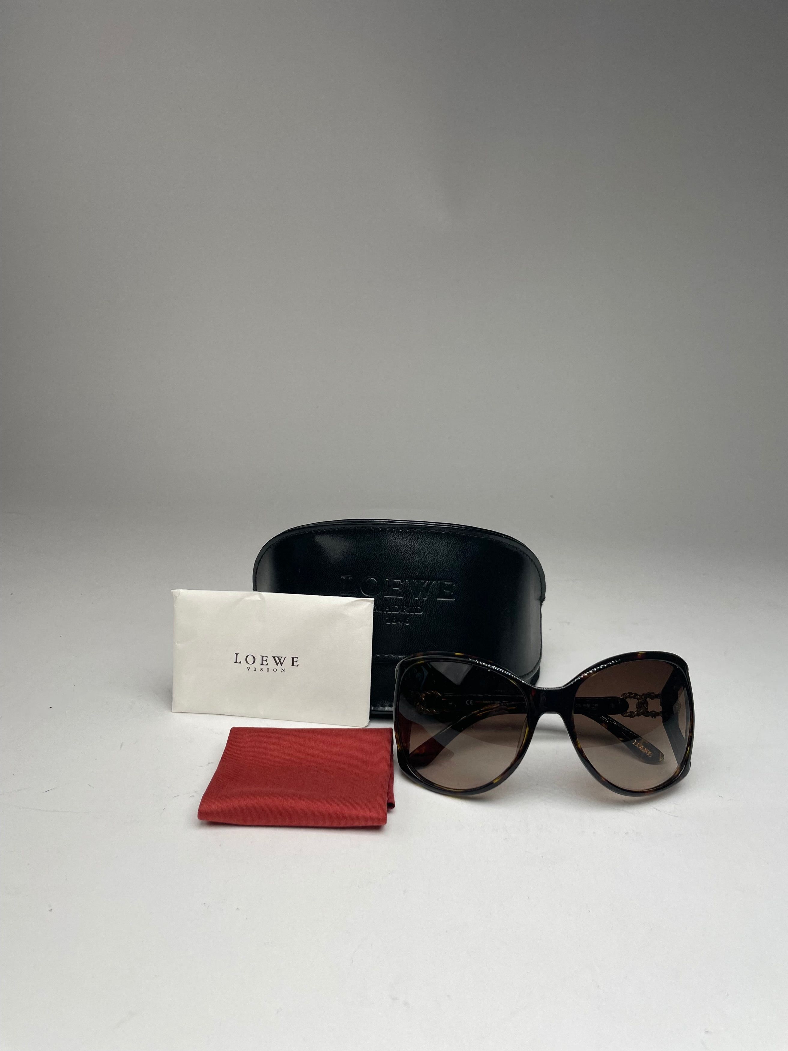 Loewe Vintage Madrid Overd Sunglasses Brown Size ONE SIZE - 1 Thumbnail