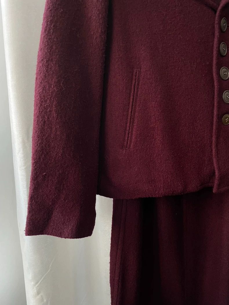 Yohji Yamamoto yohji Yamamoto Medieval women's purplish red wool suits Size M / US 6-8 / IT 42-44 - 4 Thumbnail