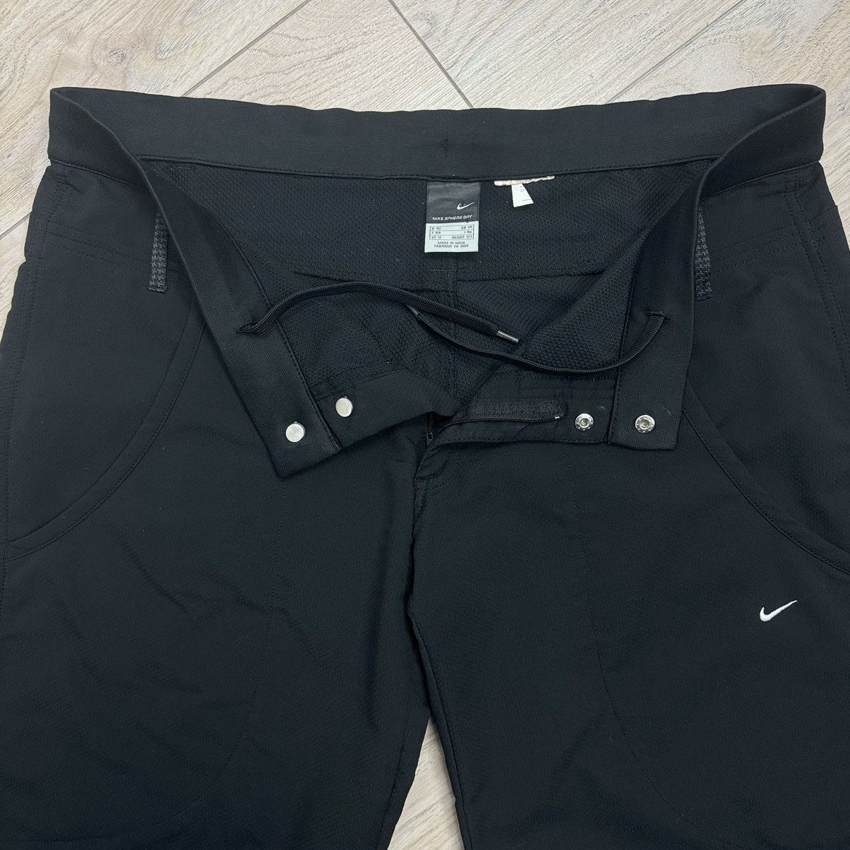 Nike Vintage Nike 90s Sphere Dry Baggy Drill Black Sweatpants Size US 37 - 8 Thumbnail