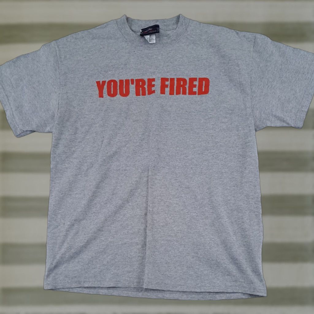 Vintage NBC T-Shirt Unisex Adults Gray Short Sleeve Crew Neck Unused? Pre-Owned Your Fired The Apprentice Donald Trump L Size US L / EU 52-54 / 3 - 1 Thumbnail