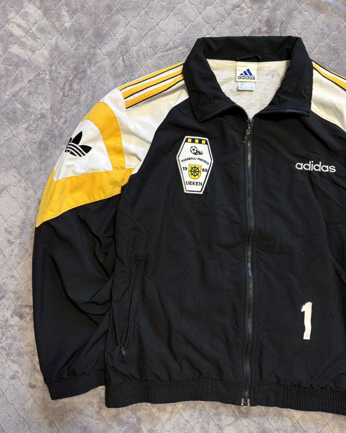 Adidas × Vintage Vintage 1990s Adidas Tracking Jacket Size US L / EU 52-54 / 3 - 2 Thumbnail