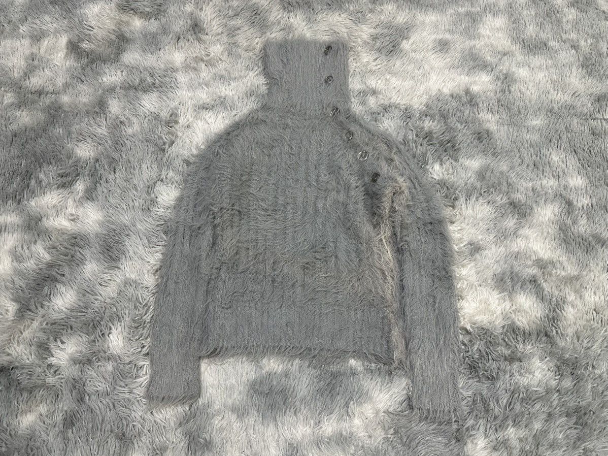 SLY 🔥Sick Y2K Sly Shaggy Fur High Neck Knit Sweater Vkei Punk Size US S / EU 44-46 / 1 - 3 Thumbnail