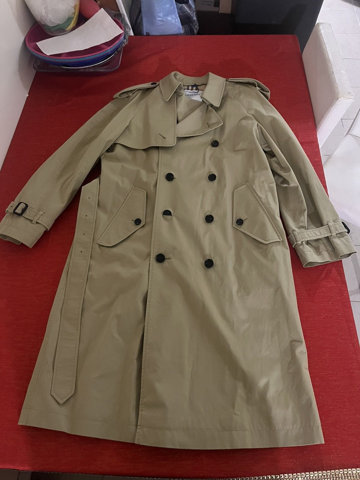 Burberry Prorsum Burberry Men’s Mid-Length Gabardine Trench Coat Sz 48 Size US M / EU 48-50 / 2 - 25 Thumbnail