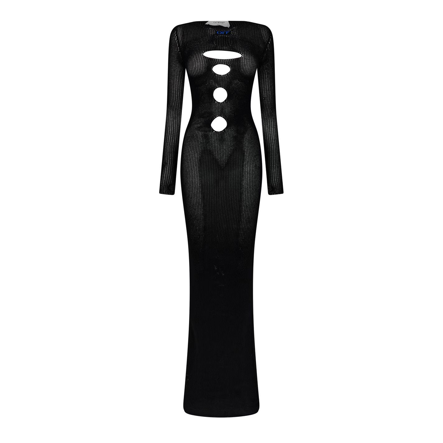 Off-White o1y1125 Maxi Dress in Black Size S / US 4 / IT 40 - 1 Thumbnail