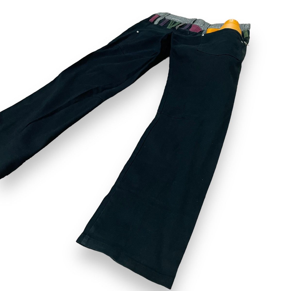 If Six Was Nine 🇯🇵 SUGGESTION MULTICOLOR DOUBLE WAIST SPIRAL CUT PANTS Size US 31 - 8 Thumbnail