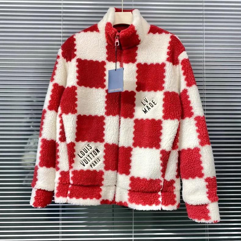 Louis Vuitton Louis Vuitton Nigo2 Checkered Fleece Jacket- DMC Size US M / EU 48-50 / 2 - 1 Thumbnail
