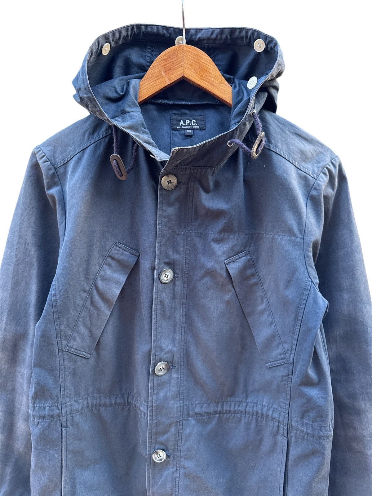 A.P.C. APC Rue Madame Paris Fishtail Parka Hoodie Jacket Size US XS / EU 42 / 0 - 3 Thumbnail
