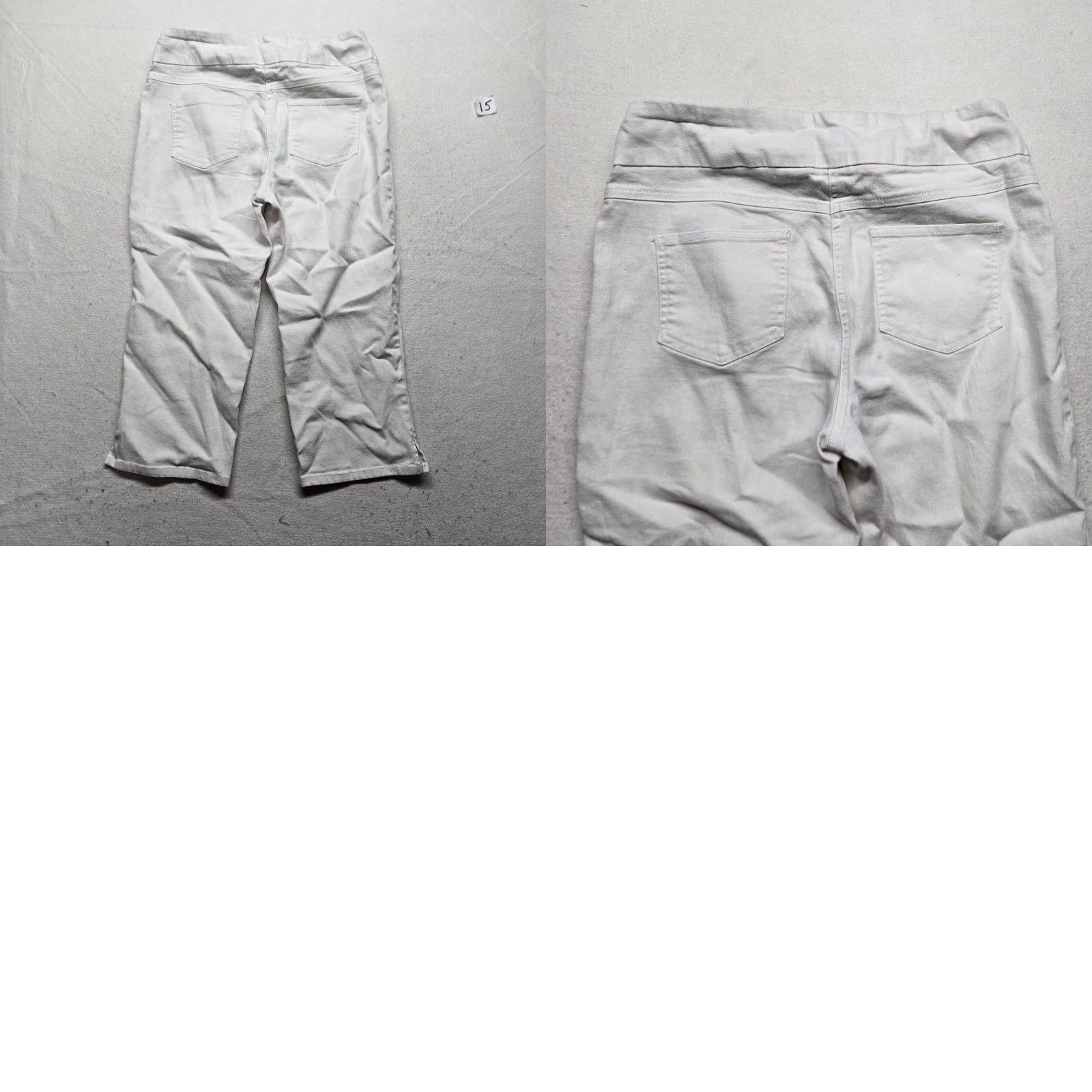 Vintage Ruby Rd. Favorites Solid White Pants Stretch Waist Adult Women's Size 8 Pants Metallic? No. Size 30" / US 8 / IT 44 - 8 Thumbnail