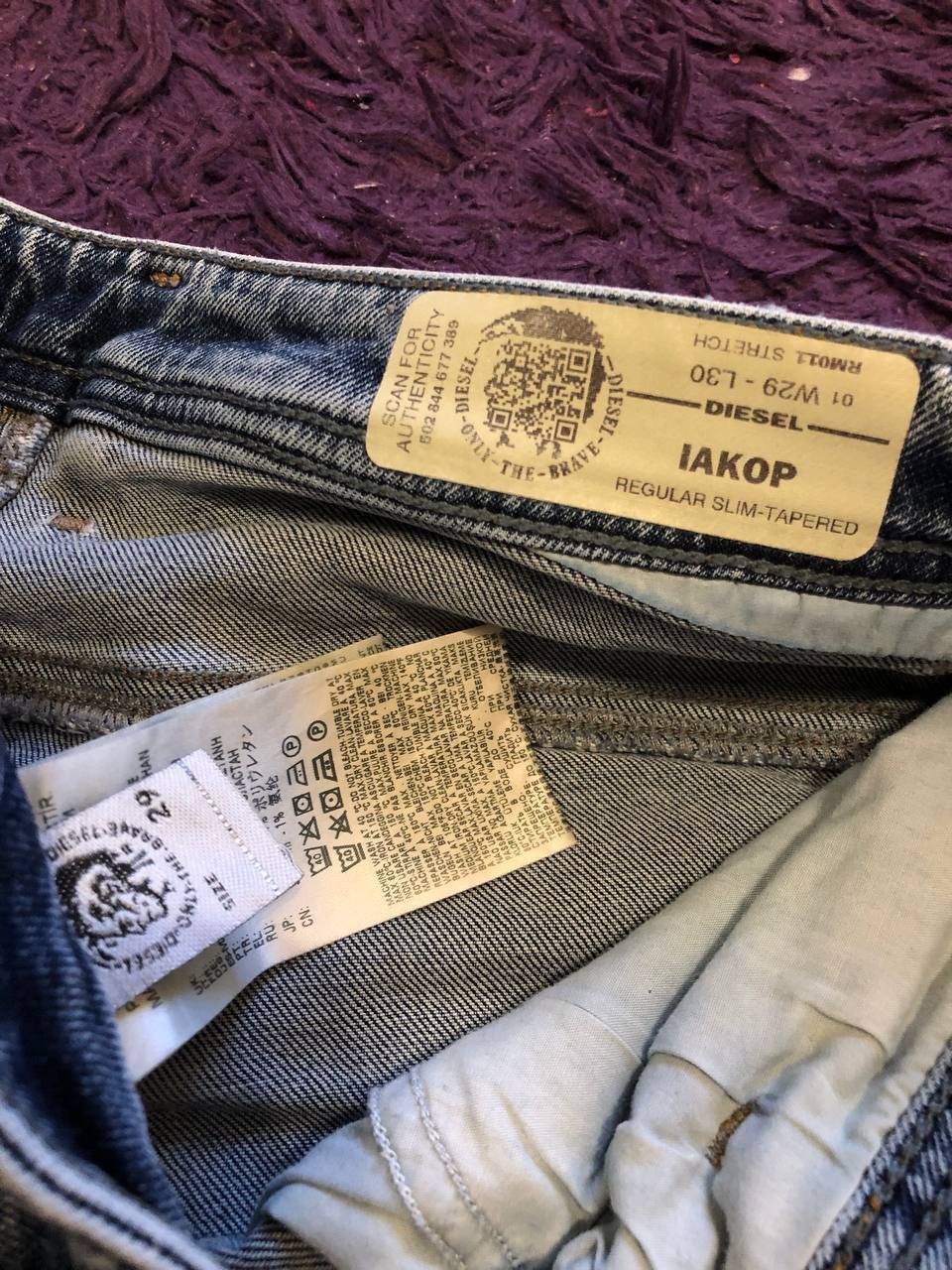 Diesel Diesel Iakop Denim Jeans Size US 29 - 2 Thumbnail