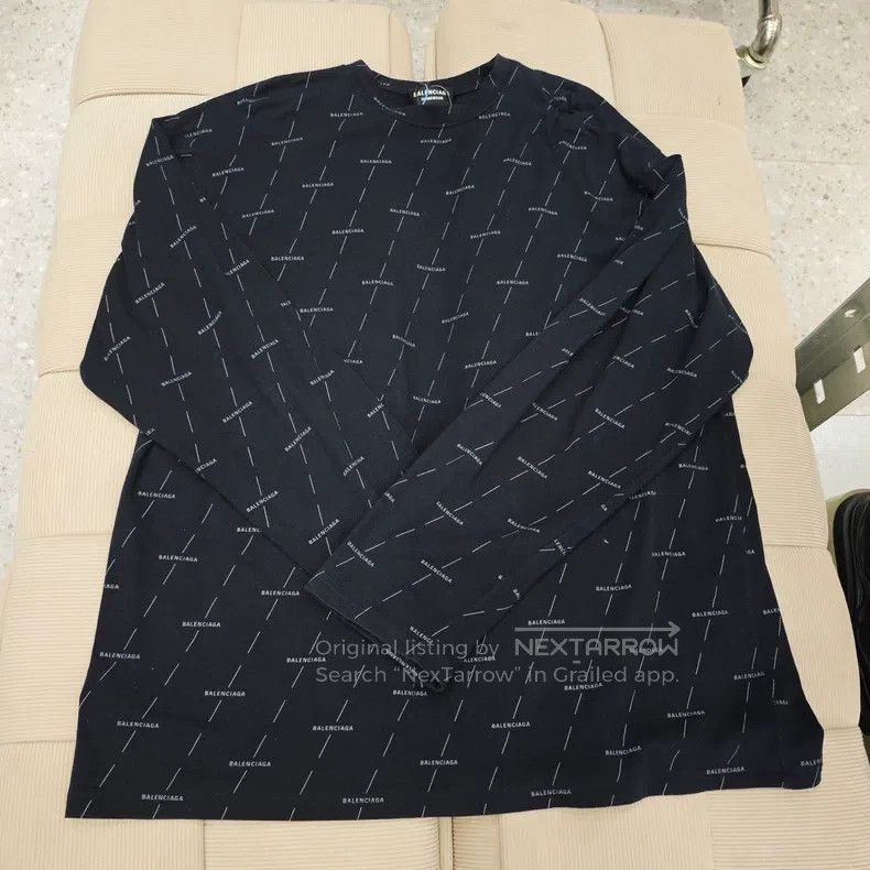 Balenciaga Balenciaga Black Bullet Screen Printed Logo Short Sleeve T Size US M / EU 48-50 / 2 - 2 Thumbnail
