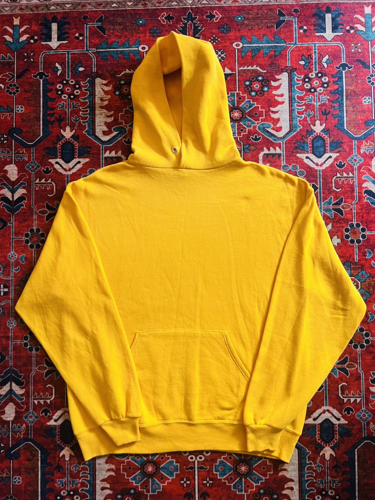 Jerzees Vintage Jerzees Yellow Pullover Hoodie Size US L / EU 52-54 / 3 - 2 Thumbnail