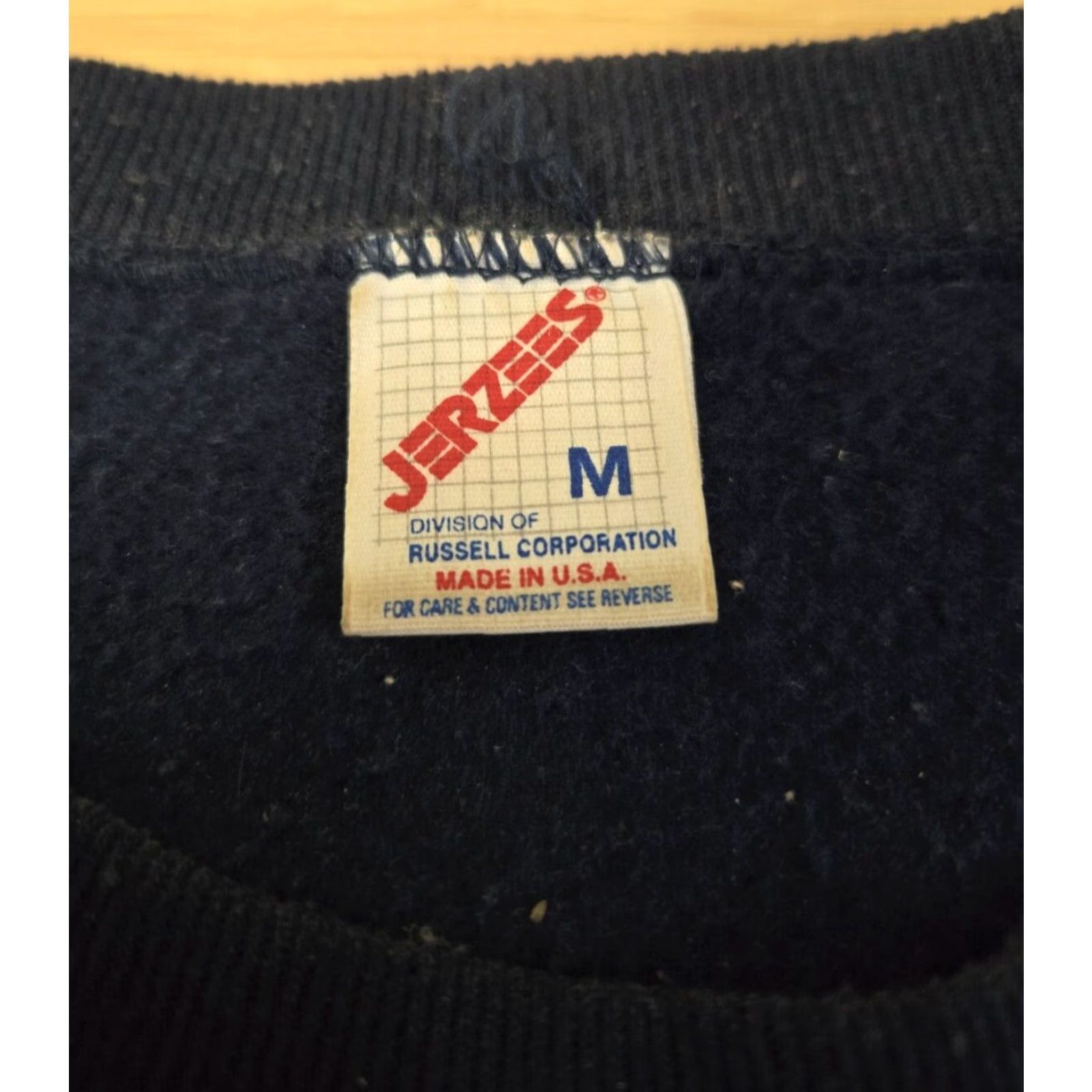 Jerzees VINTAGE Jerzees Sweatshirt M Men Crew Neck Long Sleeve Black Graphic Print Funny Humor 80s Over What Hill Size US M / EU 48-50 / 2 - 5 Thumbnail