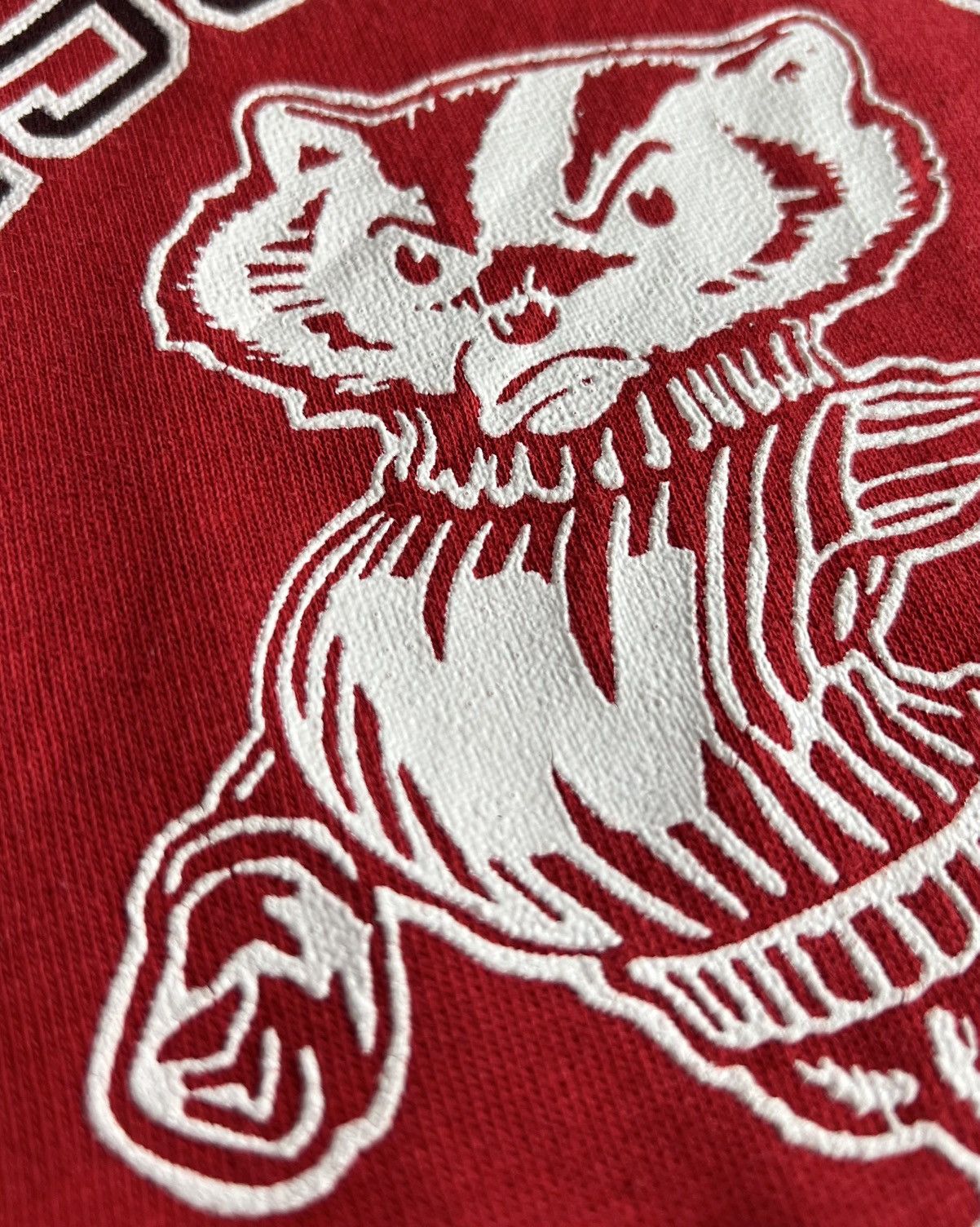 Vintage 80s Vintage Wisconsin University Badgers Sweatshirt Size US M / EU 48-50 / 2 - 6 Thumbnail