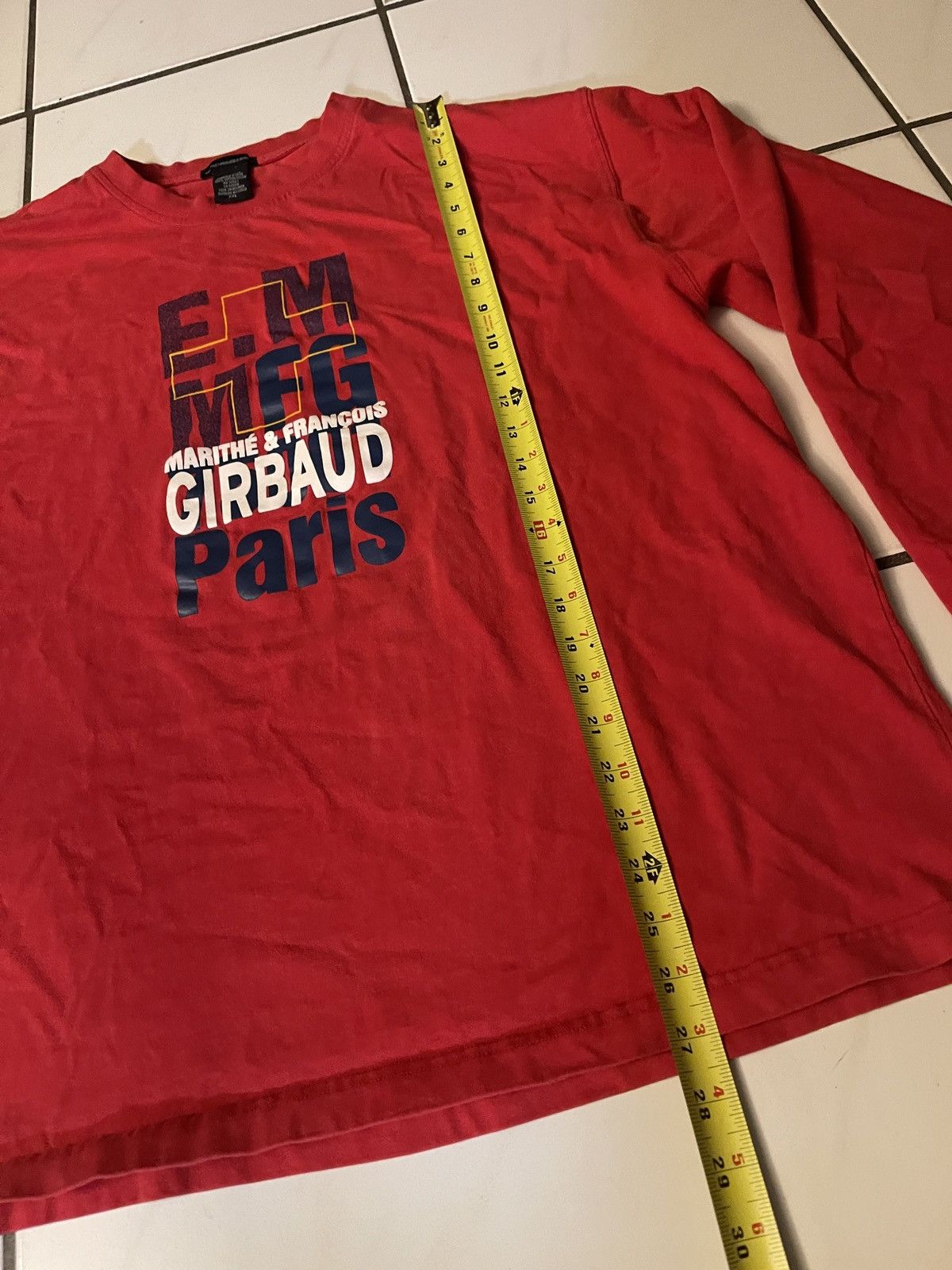 Marithe + Francois Girbaud Vintage Marithe Francois Girbaud Red T Shirt Size XXL Size US XXL / EU 58 / 5 - 4 Thumbnail