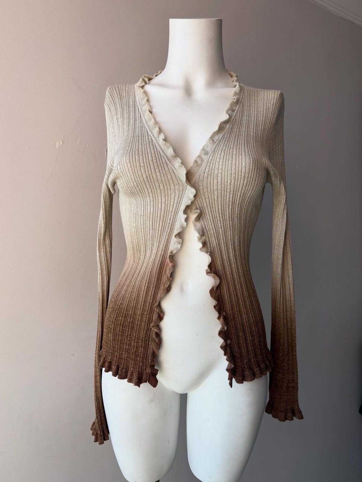 Vintage Silk and Cashmere cardigan Size M / US 6-8 / IT 42-44 - 2 Thumbnail