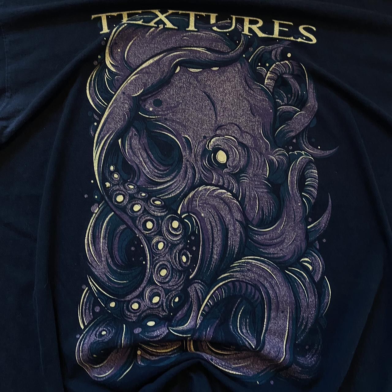Fruit Of The Loom Textures Rock Metal Vintage y2k Boxy Kraken Octopus Size US XXL / EU 58 / 5 - 3 Thumbnail