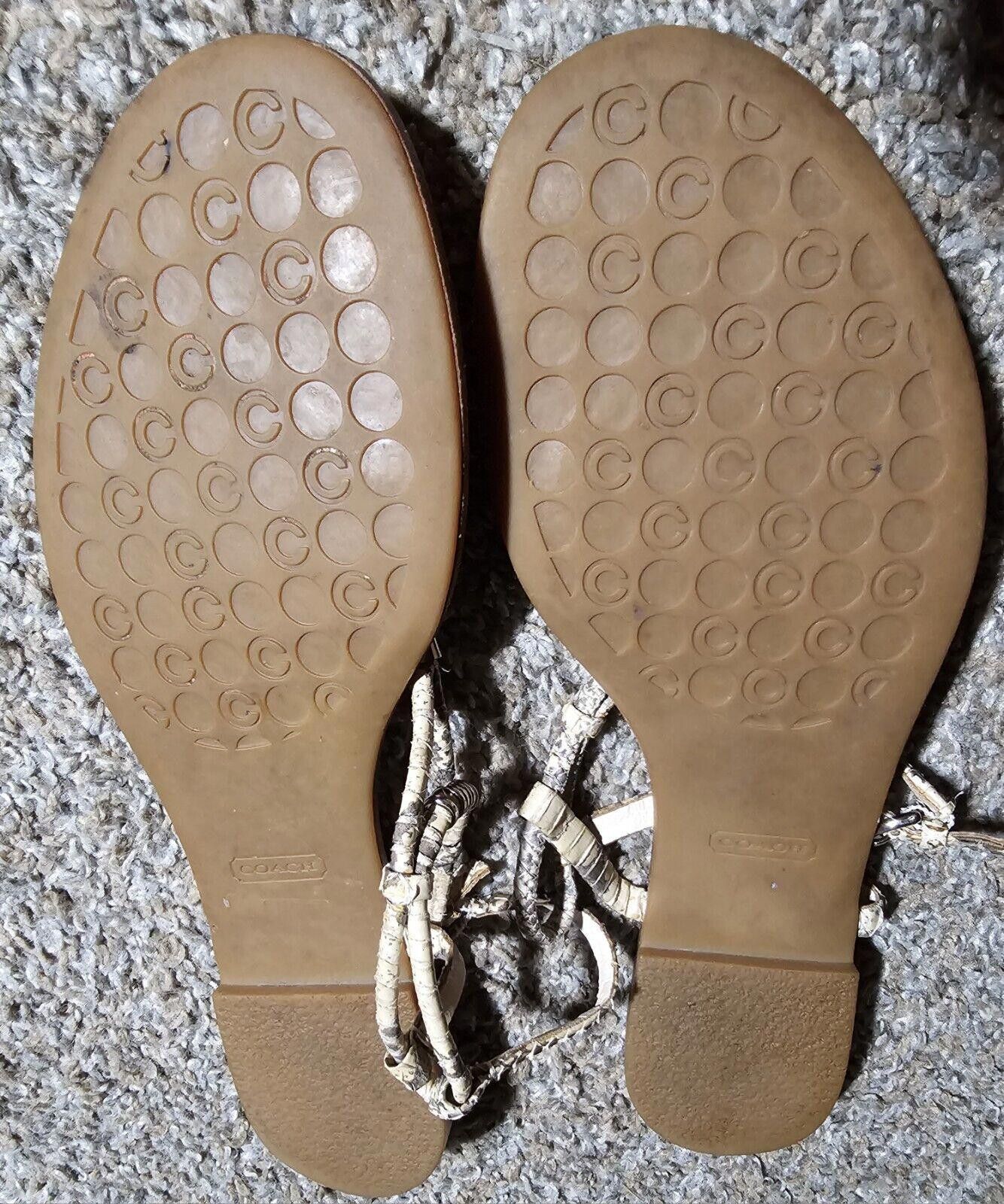 Coach Coach Opal Print Snake T-Strap Sandal SEE MEASUREMENT Size US 10 / IT 40 - 6 Thumbnail