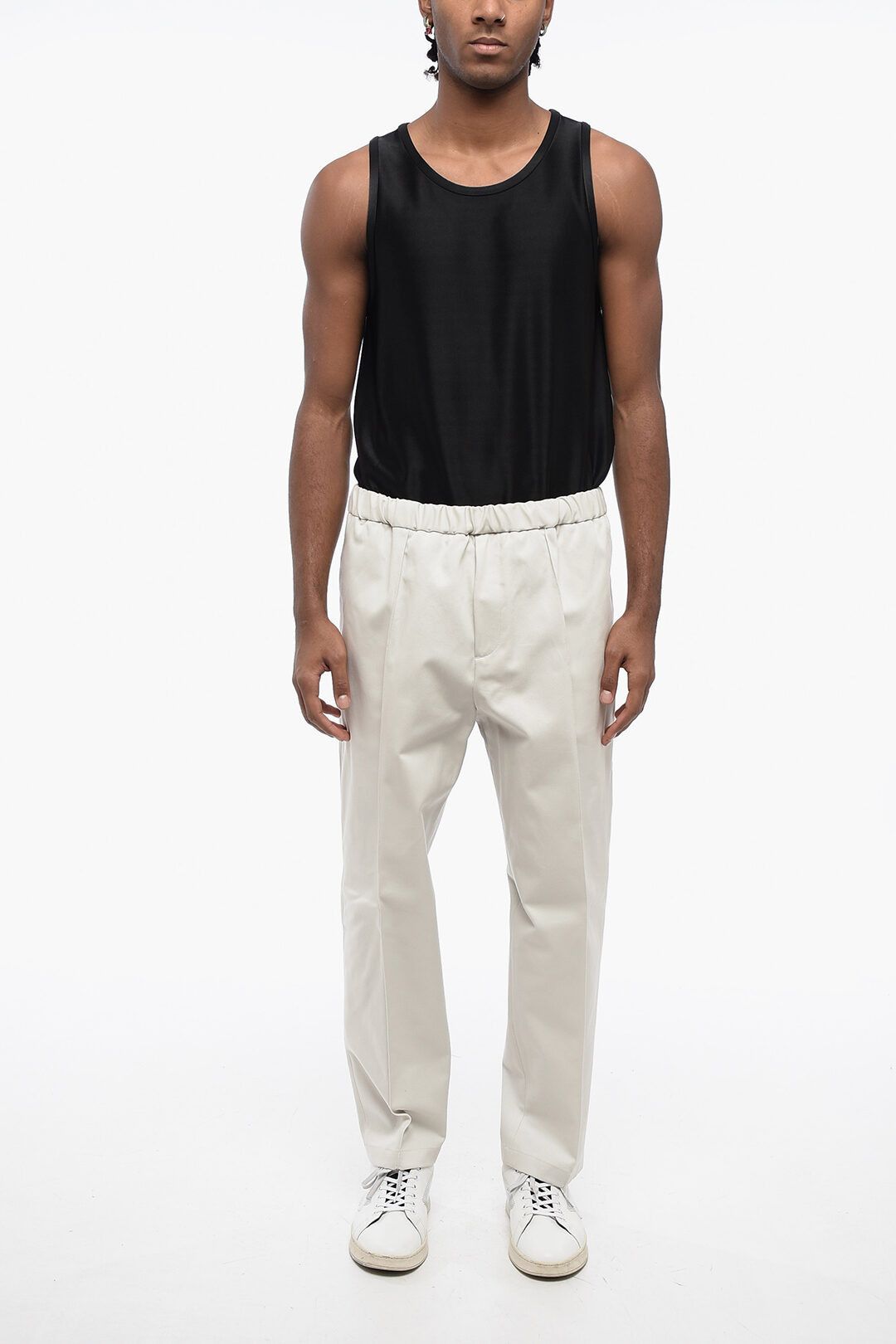 Jil Sander og1mm0625 4-Pocketed Twill Cotton Pant in White Size US 38 / EU 54 - 4 Thumbnail