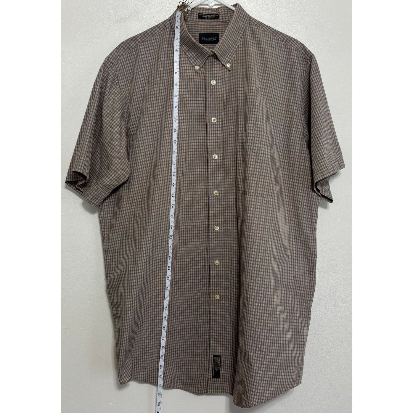 Other Menswear Alexander Lloyd Brown Plaid Button Shirt 17.5 Tall Size US XL / EU 56 / 4 - 5 Thumbnail