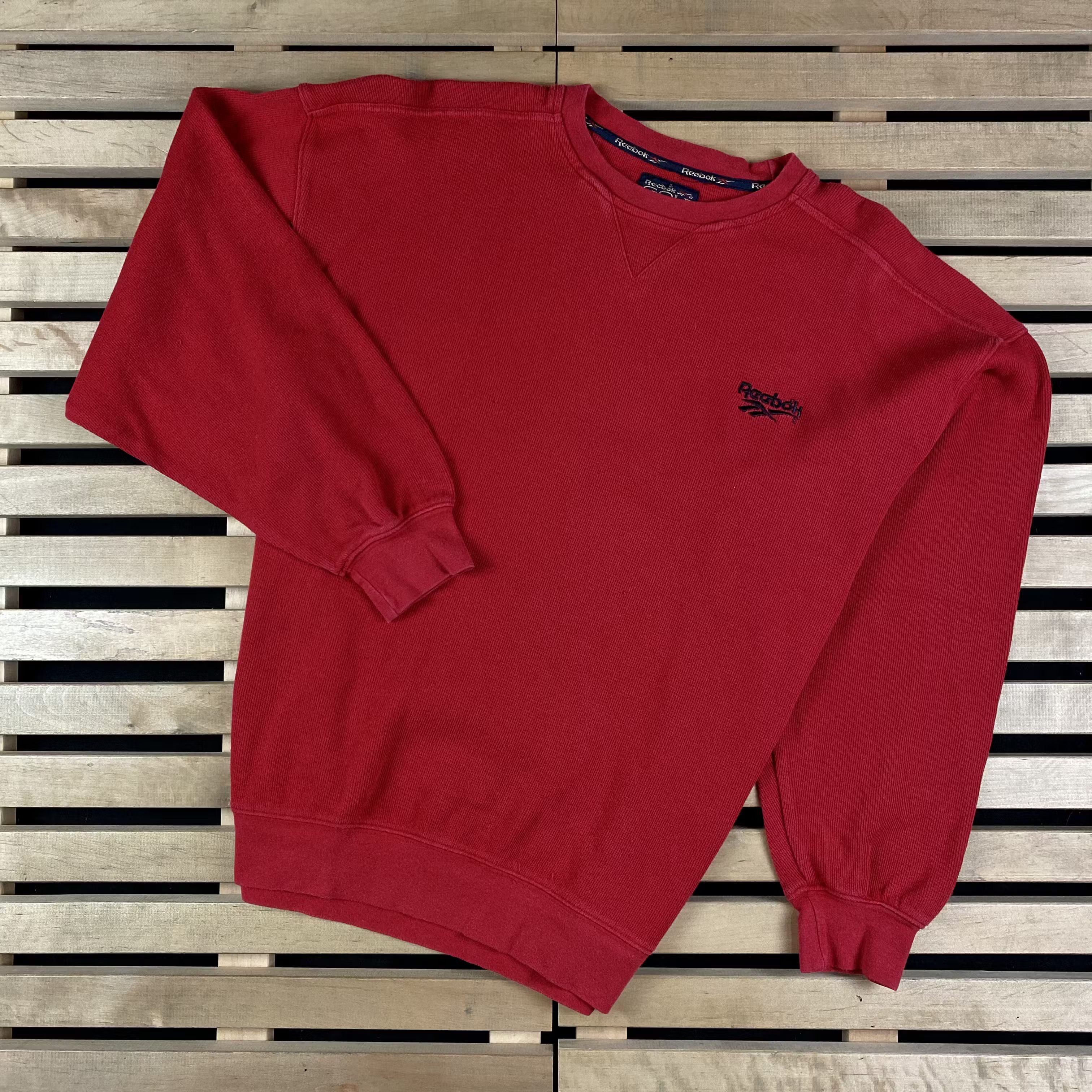Reebok × Vintage Mens Sweatshirt Reebok Vintage Size M Red Size US M / EU 48-50 / 2 - 1 Thumbnail