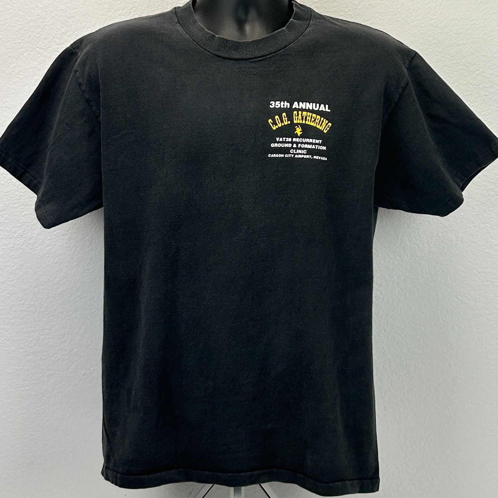 Hanes Vintage 90s COG T-28 Warbird Fly In T Shirt L Large Size US L / EU 52-54 / 3 - 2 Thumbnail