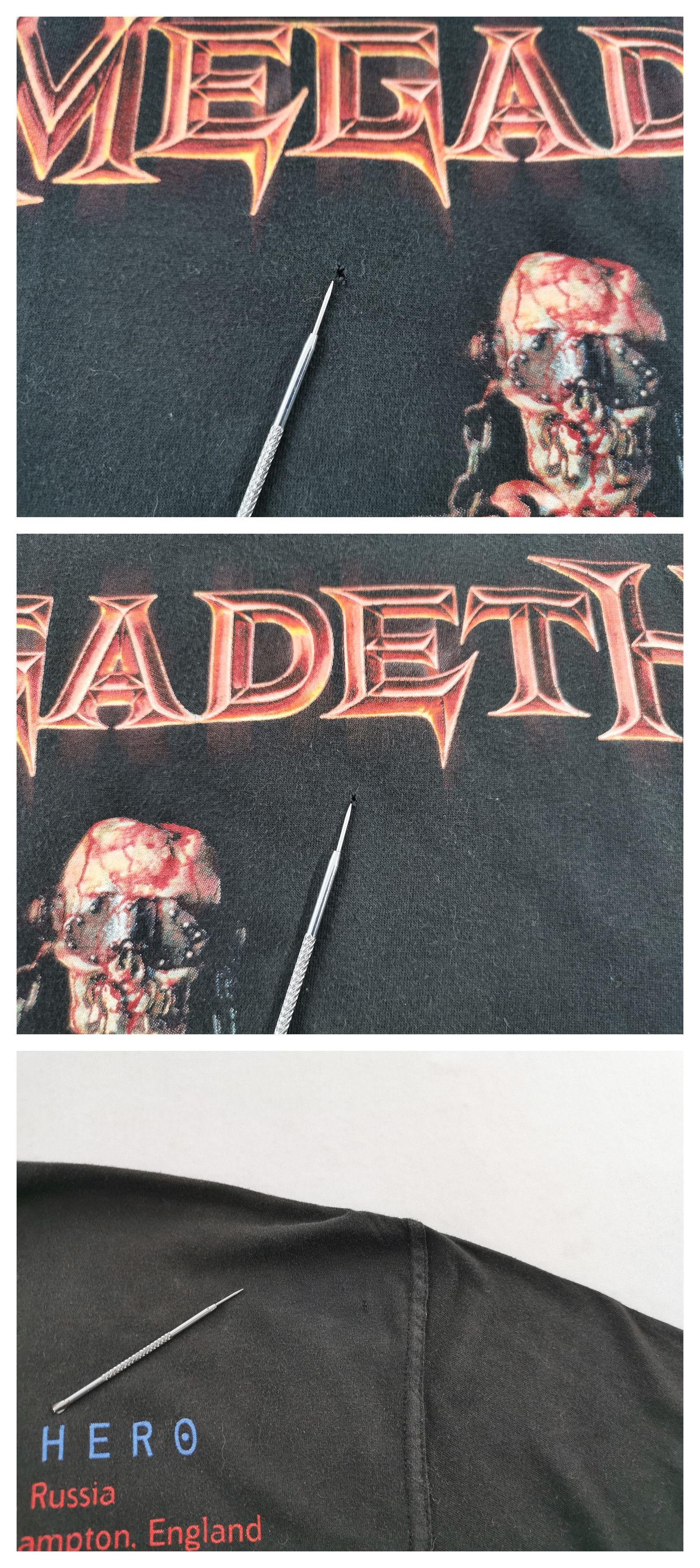 Band Tees Distressed Vintage Megadeth Global Tour 2001/02 Tee T Shirt Size US M / EU 48-50 / 2 - 9 Thumbnail