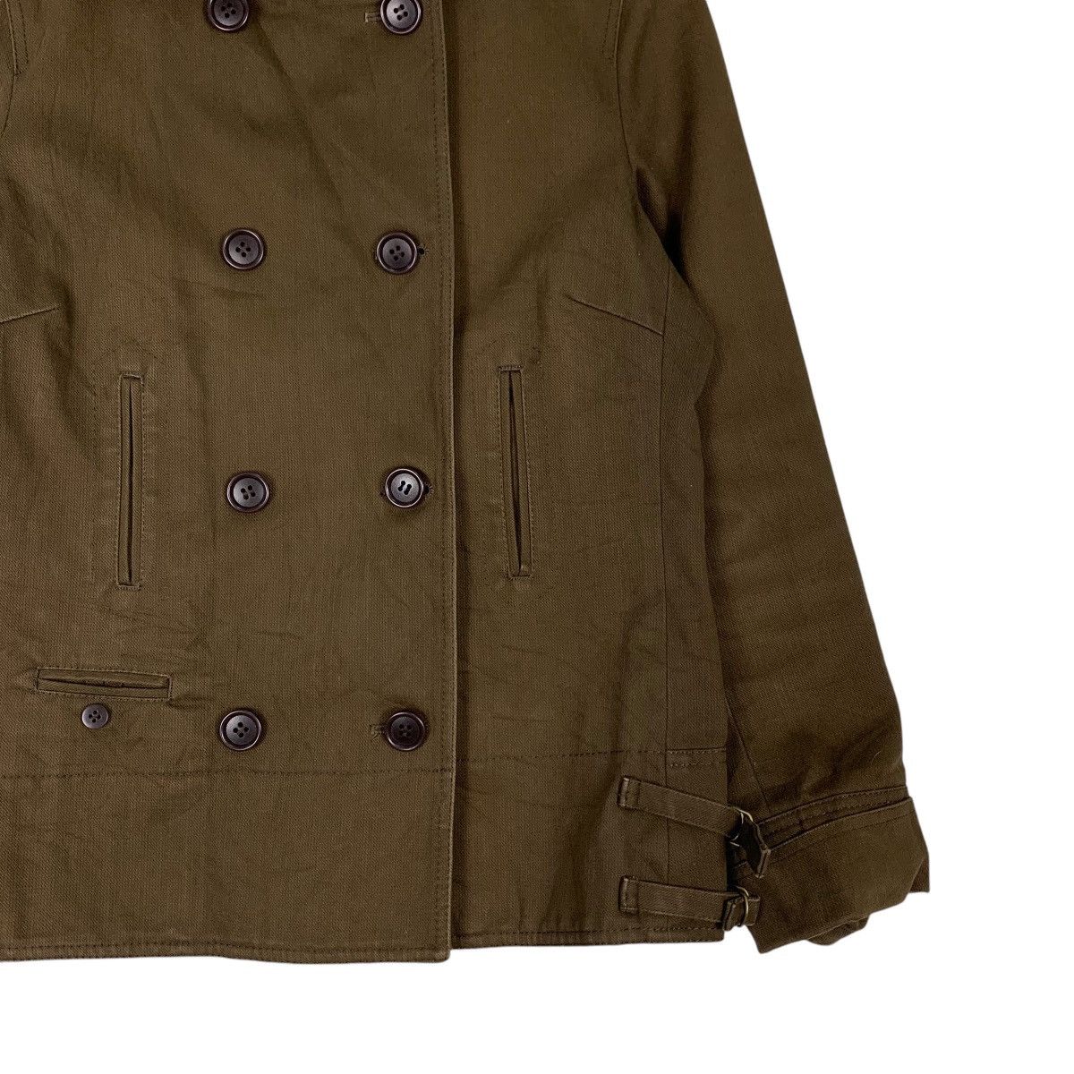 Japanese Brand ANZU ANNEE Brown Double Breasted Coat #1253-C57 Size M / US 6-8 / IT 42-44 - 4 Thumbnail