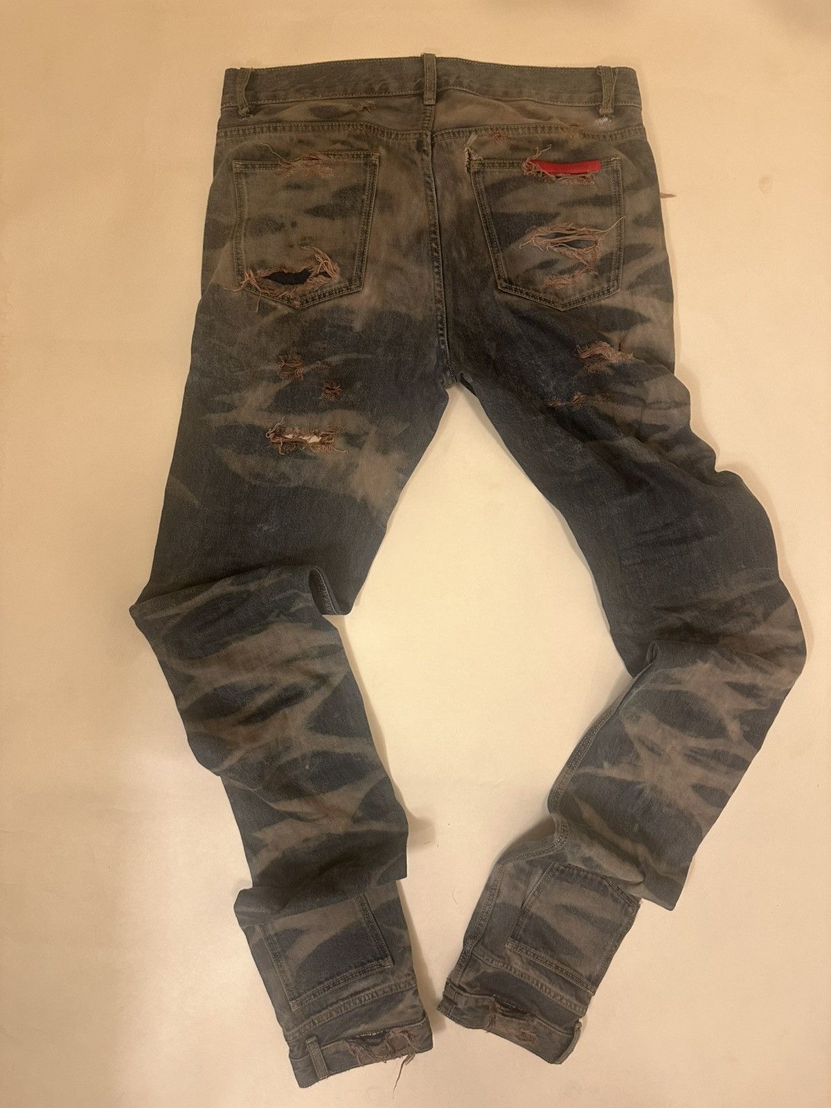 Designer × Vintage Meet the Guys SUPER Long Denim Jeans Stacking 36 Avant Garde Size US 36 / EU 52 - 5 Thumbnail