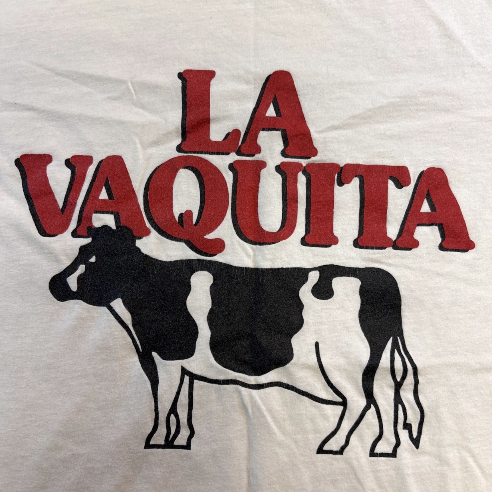 Vintage VINTAGE Johnny Plantain La Vaquita Miami T Shirt 305 Cafecito Donah Menu White M/L Unisex Adults Short Sleeve Crew Neck Cotton Logo 90s Size US M / EU 48-50 / 2 - 2 Thumbnail