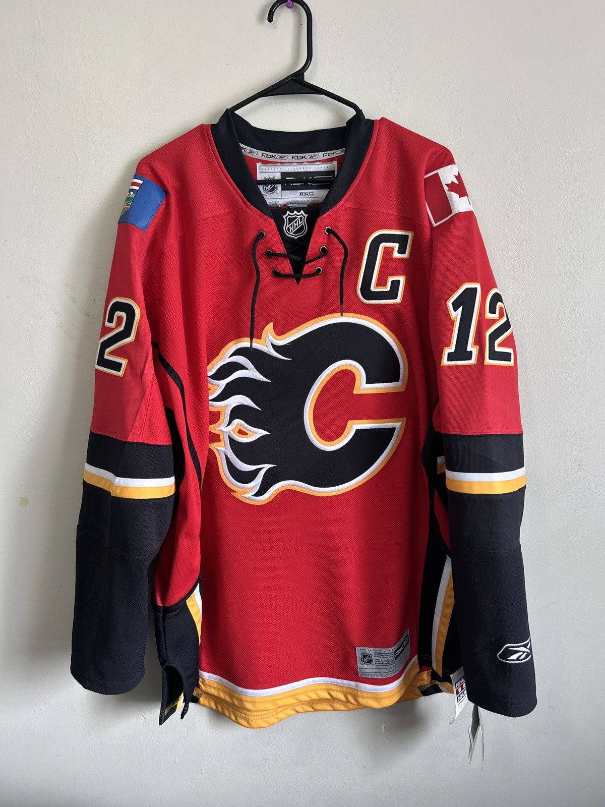 Reebok Calgary Flames Jerome Iginla NHL Jersey