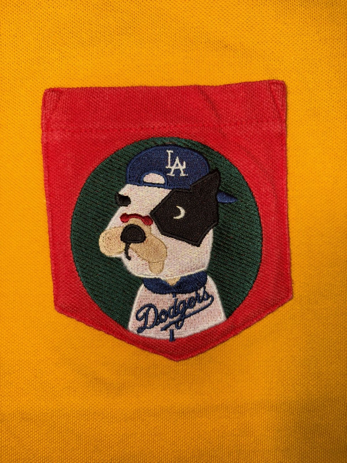 MLB VTG MLB x Beyond Closet "Dodgers Dog" Colorblock Polo Shirt Size US S / EU 44-46 / 1 - 9 Thumbnail