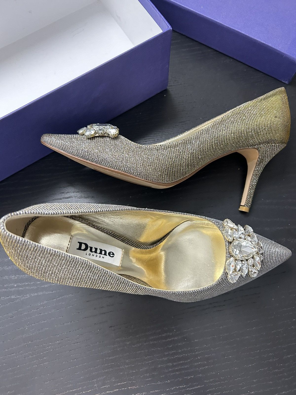Dune London dune london gold heels Size US 6 / IT 36 - 2 Thumbnail